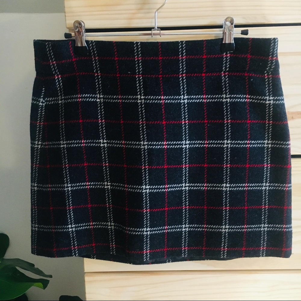 JCrew plaid skirt